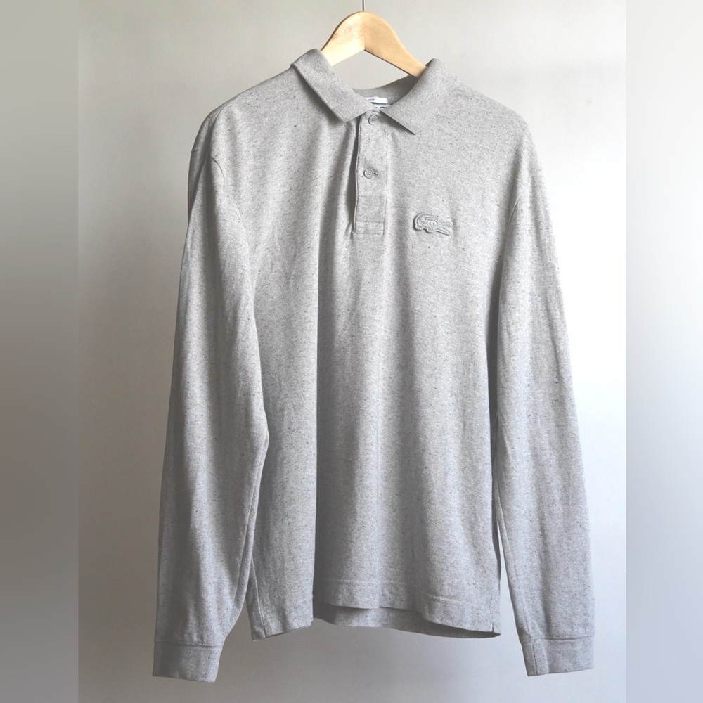 Lacoste Gray Polo Shirt Classic Cotton Blend